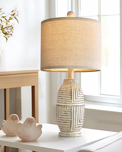 G-SAFAVA 20.25' Farmhouse Single Resin Lamp for...