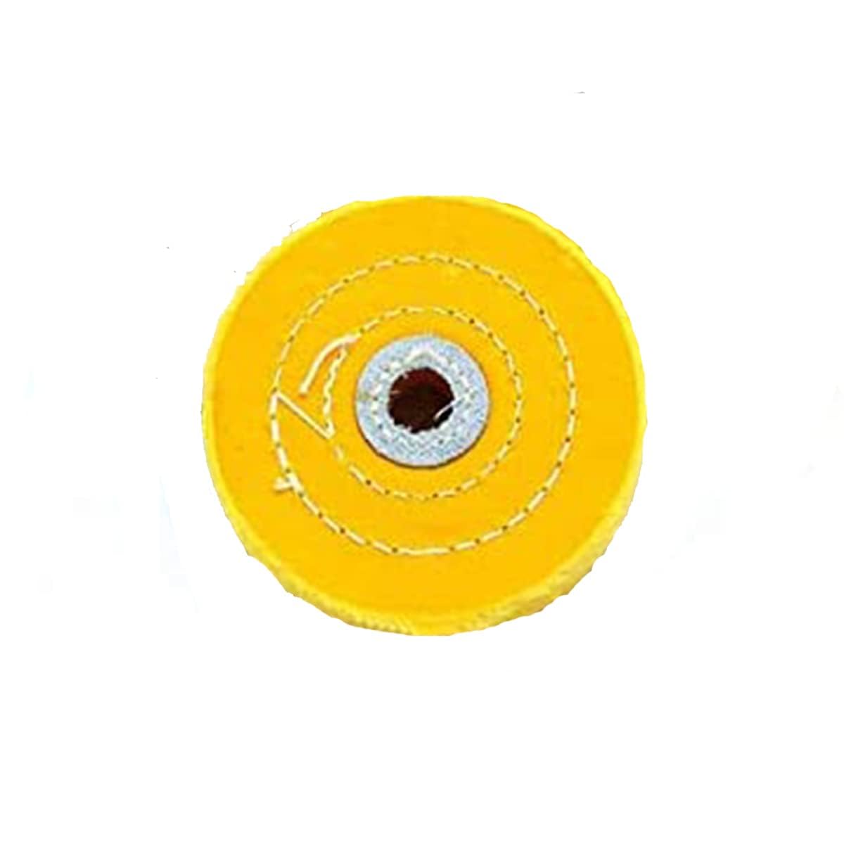 White Buffing Wheels 6" 150mm Large Hole 16mm Spiral Double-Stitched Polished Wheel Pad Polishing Grinding Machine Buffing Pads for Metal Aluminum,Stainless Steel,Jewelry,Wood,Plastic,Glass