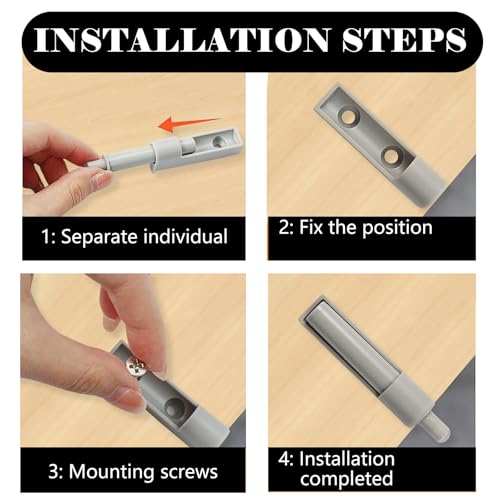 20 Stück Schranktür Dämpfer, Softclose Nachrüsten, Türdämpfer Gegen Knallende Türen, Türdämpfer Drucktüröffner Möbeltürdämpfer Türschnäpper für Küchenschrank Büro Schränke Türen (Grau)