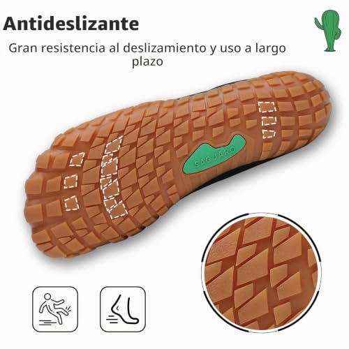 Miniatura 4 de Saguaro Hombre Zapatos De Barefoot Minimalista Descalzo Zapatillas Transpirables Zapatillas De Deporte Multicolor 42 Eu