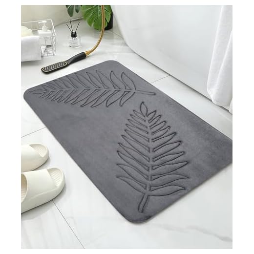 Tapis de Bain en Mousse à Mémoire de Forme,40 x 60 cm Tapis de Bain Antiderapant,Tapis Salle de Bain Épaissi Tapis Sortie de Douche Absorbant,Mousse à Mémoire Forme Doux et Confortable Respirant,Noir