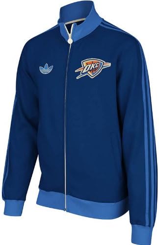 Oklahoma City Thunder Adidas Originals NBA Classics Fleece Track Jacket