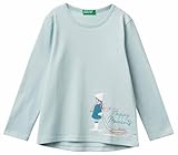 100 % coton United Colors of Benetton T- Shirt M/L 3atng10l8, Vert, 18 Mois Fille