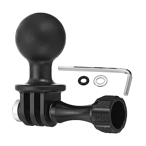 Adaptador de montaje de bola PATIKIL estilo 1 con soporte giratorio de color negro
