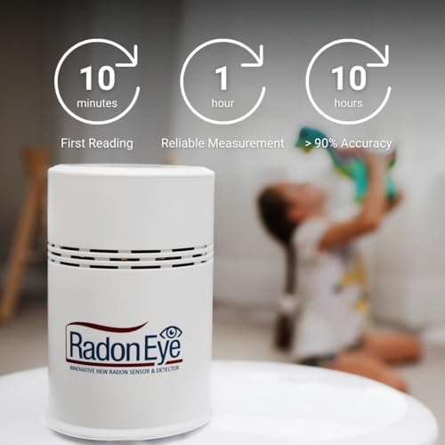 Ecosense RD200 RadonEye, Home Radon Detector, Fast & Accurate Real-Time Monitoring, OLED Display, Easy Setup with Free App, Bluetooth - 2