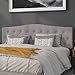 Flash Furniture Cambridge Tufted Upholstered King Size Headboard in Light Gray Fabric