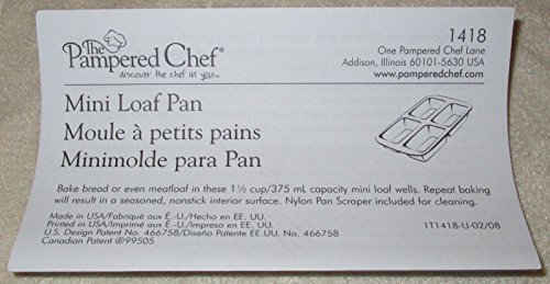 Pampered Chef Stoneware Mini Loaf Pan #TOP1
