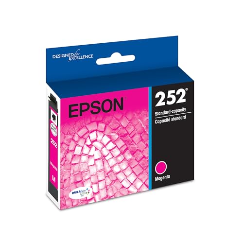 Image of Epson 252 Genuine Standard Capacity Magenta Ink Cartridge T252320