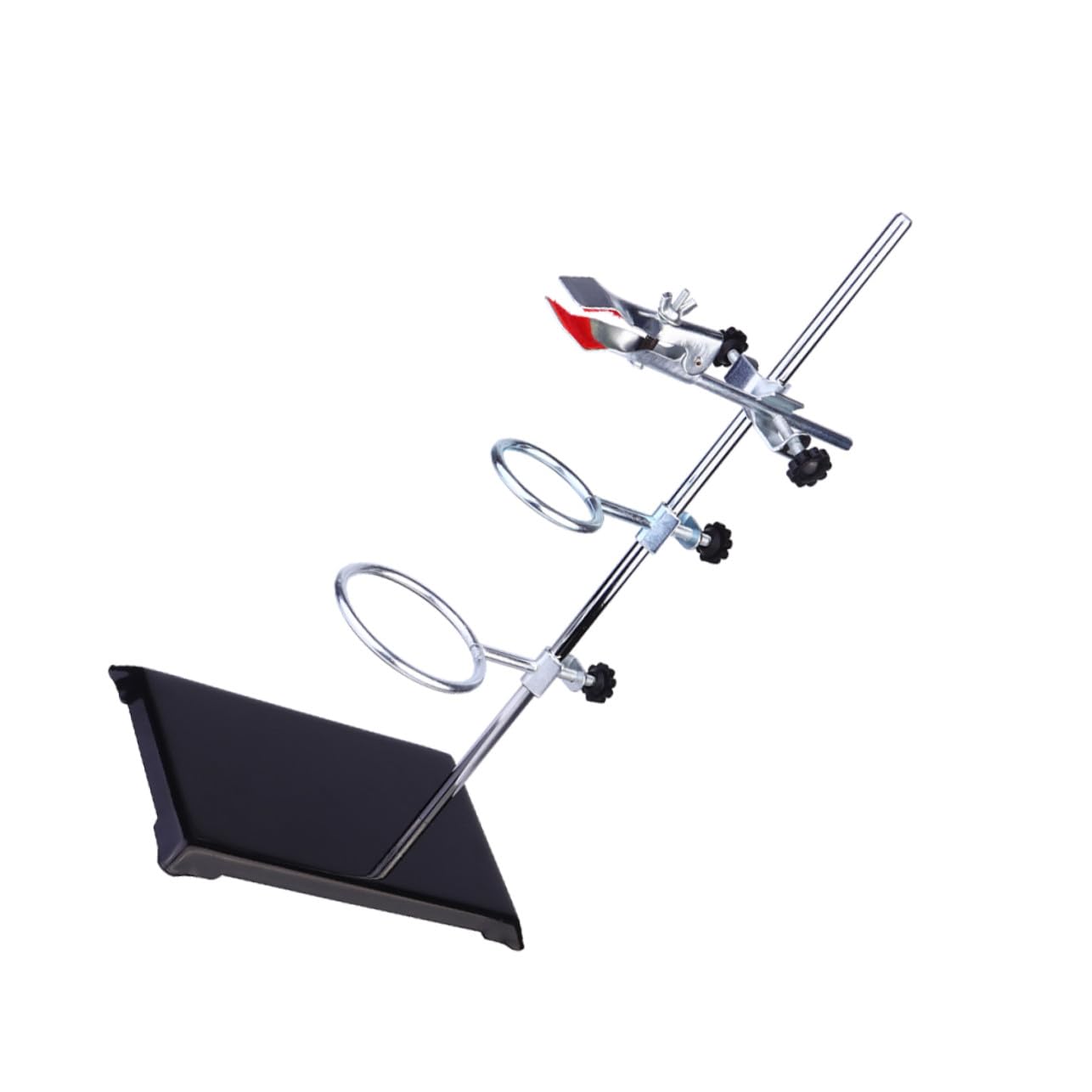 SHINEOFI Anneau de Serrage pour Support de Laboratoire Porte-tube à Essai avec Pinces Support de Table pour Chimie Couleur Aléatoire