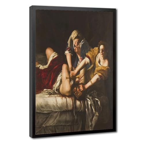 Toile Artemisia Gentileschi Judith décapitant Holopherne 1614 cadre inclus