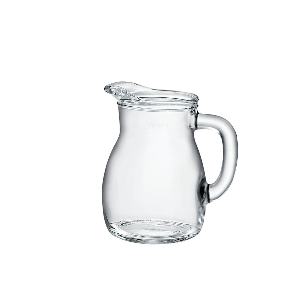 Jug Bormioli Rocco Bistrot 0,25l carafe graduée en verre avec anneau pressé Lot de 6