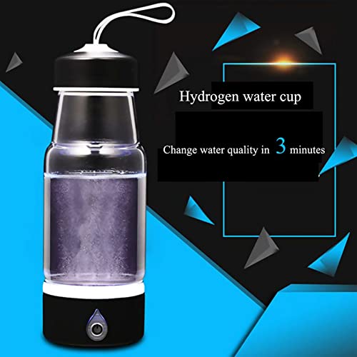 Bouteille d'eau hydrogénée portable PAHION en verre borosilicaté 420ml - 4
