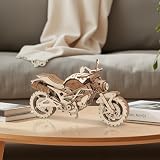 Comfoyar 3D Puzzle Motocross, drewniane zestawy modeli motocykli dla dorosłych do budowania, motocykla DIY zestawy rzemieślnicze budowlane, dekoracja domu i Boże Narodzenie, urodziny, prezenty