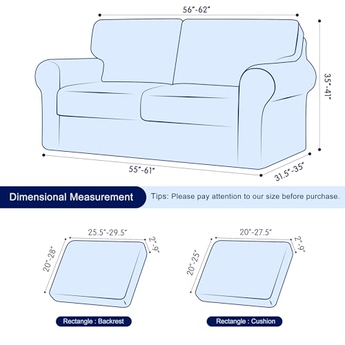 Subrtex 5PGZZH12MNP 5 Pieces Stretch Sofa Slipcover Sets Couch Cover Sets Backrest Cushion Covers Furniture Protector Collection Set For Oversize Sofa Loveseat Chair Slip Covers thumb #1