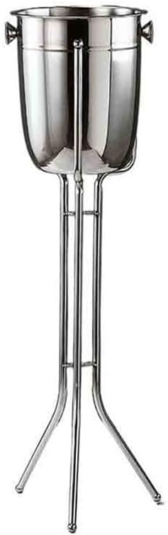Ice Bucket, European Style Champagne Bucket Stand Stainless Steel Bar Ice Bucket Household with Rack Ice Grain Bucket with Kickstand Luxury Red Wine Bucket Ice Buckets For Parties
