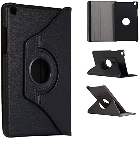 Image of M Cart 360 Degree Rotate PU Leather Stand Flip Case Cover for Samsung Galaxy Tab A7 Lite 8.7 inch 2021 (SM-T220 / T225 (Black)