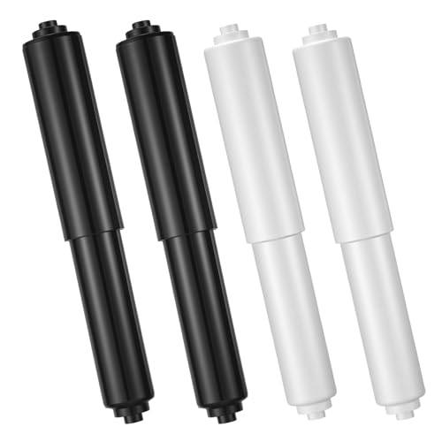 4 Pack Plastic Toilet Paper Rods