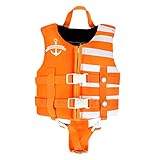 Kinder Schwimmweste Neopren Schwimmen Jacke für Jungen Mädchen Kleinkind Flotation Badeanzug Bademode Schwimmhilfe mit Straps Lernt Schwimmen, 4-6 Jahre