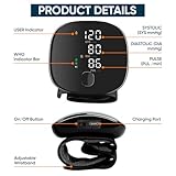 PHD Digital Blood Pressure Monitor Machine - Accurate Upper Arm BP Machine with Large Display & Memory Function - Easy-to-Use Automatic Blood Pressure Monitors for Home & Travel, Wrist Cuff Included - Image 6