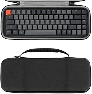 Geekria Shield 65% Compact Keyboard Case, Hard Shell Travel Carrying Bag for 68 Keys Compact Mechanical Gaming Portable Keyboard, Compatible with Keychron k6, RK ROYAL KLUDGE RK68 Keyboard