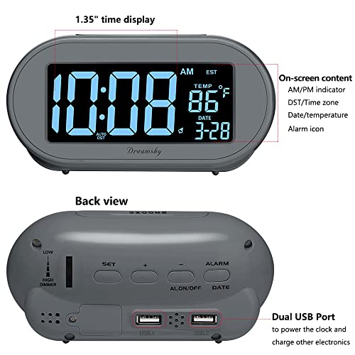 Dreamsky DS305 Alarm Clocks For Bedrooms thumb #7