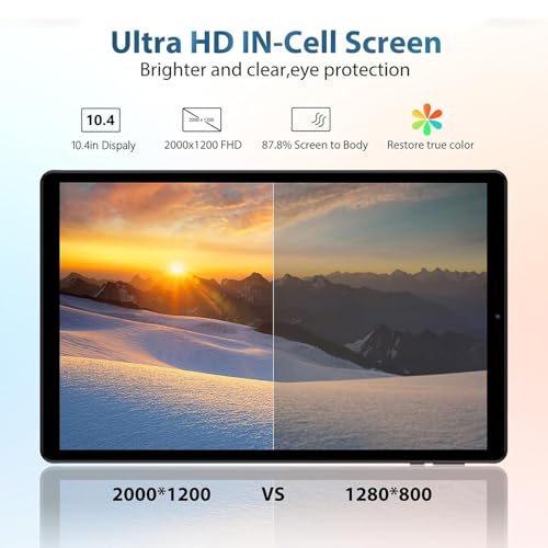 Image of 2026 Tablet with Keyboard,Stylus & Mouse, 10.3 Inch Android 13 Tablets, 2K IPS Screen, 19GB RAM 256GB (1TB TF), 8000mAh, 8-Core,8+13MP, 5G /2.4G WiFi,Tablets for Students, Adults, Play- Blue