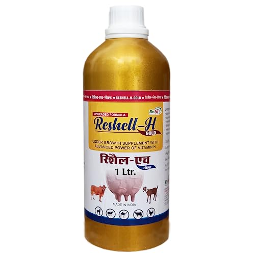 REFIT ANIMAL CARE Veterinary Vitamin H Supplement for Cow, Cattle, Goat, Chicken, Layers, Broilers, Poultry and Other Livestock Animals, 1 Litre, Reshell H Gold