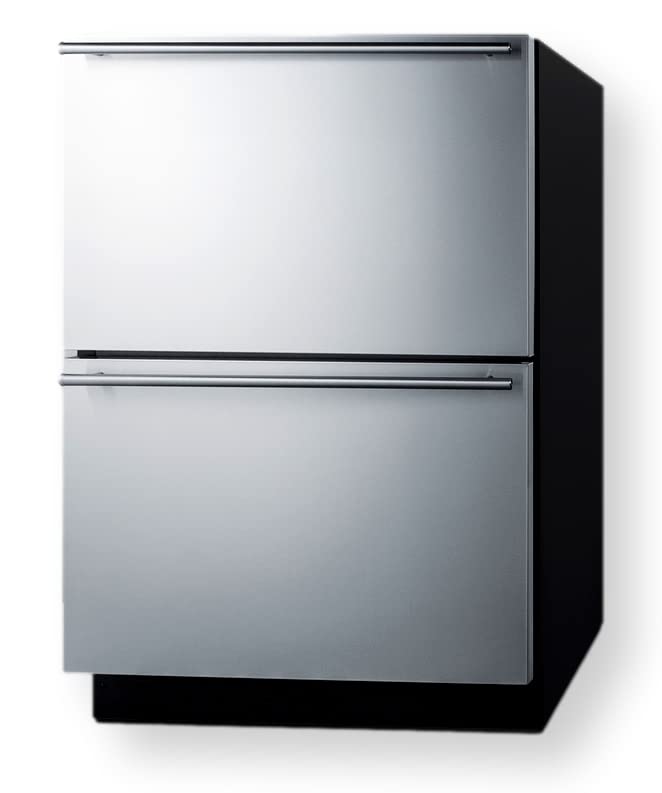 Summit 24” Two Drawer Freezer, Outdoor Drawer Refrigerator, 3.7 cu.ft. Capacity, ADA Compliant, Stainless Steel, Panel Ready Capable*- ADFD243OS (*Panels not included) on Fridge.com