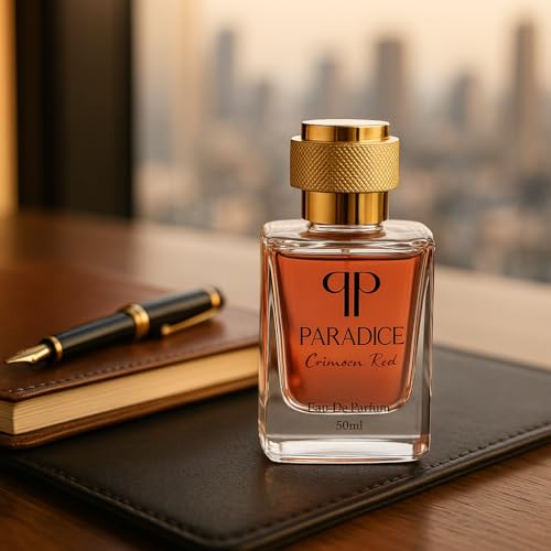 Image of Paradice Crimson Red Perfume 50 ml, Unisex Eau de Parfum, Bold Fragrance