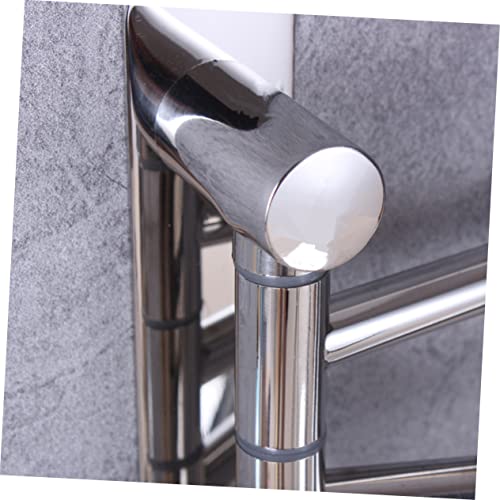 SOESFOUFU Towel Holder Verenstaaldraad Draaibaar Handdoekenrek Draaibaar Handdoekenrek Draaibaar Handdoekenrek 5 Stangen Handdoekrek Hanger Om Te Draaien Rvs Handdoekenrek - Image 7