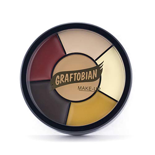Graftobian Zombie Makeup Wheel, 6 Colors