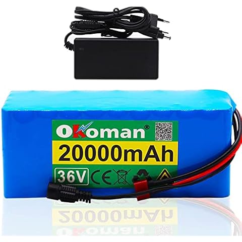 Micky Lee 36V 20Ah E-Bike Li-ion Battery 10S4P 500W 21700 Lithium Battery Pack 20000mAh Electric Bicycle Scooter Cover