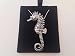 Produktbild C12 Seepferdchen Anhänger Echt 925 sterling Silber Halskette Kette prideindetails 40.64 cm, handgefertigt, mit Geschenk-box