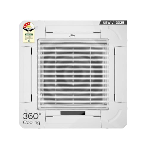 Image of Godrej 3 Ton 3 Star, 5-In-1 Convertible Cooling, 360 Cooling, Self Clean Technology, Anti Freeze Protection, Inverter Cassette AC (Copper, AC 3.0T CIC 36FTC3 4YA, White)