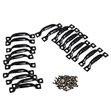 Jewelry Box Case Door Drawer Mini Arched Pull Handle Arched Pull Knob Pack of 20 (Black)