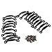Jewelry Box Case Door Drawer Mini Arched Pull Handle Arched Pull Knob Pack of 20 (Black)