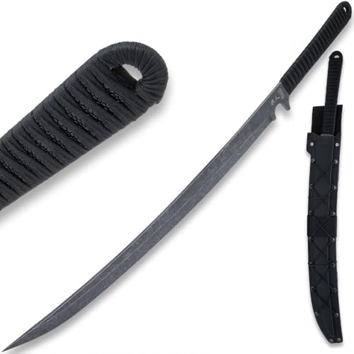Black Ronin Combat Wakizashi Sword with Injection Molded Sheath
