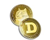 Collectible Golden Dogecoin with Protective Case 1PC - Cryptocurrency, HODL, Diamond Hands, to The M