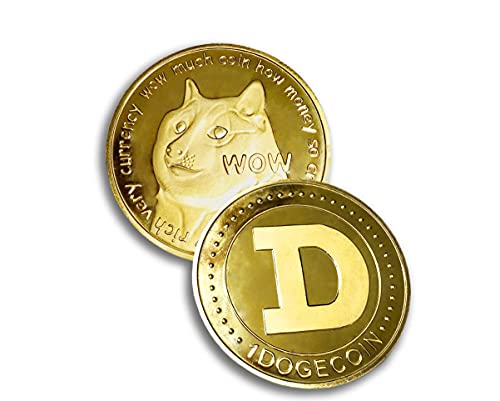 Collectible Golden Dogecoin With Protective Case 1Pc - Cryptocurrency, Hodl, Diamond Hands, To The Moon, Bitcoin, Ethereum, Digital Currency, Much Wow #TOP12