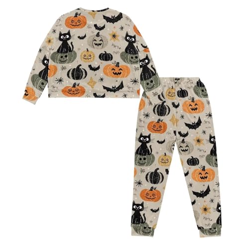 Image of Womens Lounge Set Long Sleeve Soft Pajama Sets | Casual 2 Piece Pj Outfit, Crewneck Sleepwear with Pockets, Adjustable Drawstring, Soft Comfy Fall Pajamas, Plus Size