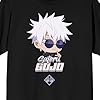 Bioworld Jujutsu Kaisen Chibi Gojo Adult Black Crew Neck Short Sleeve T-Shirt - Image 2