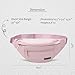 MAXTOP Large Fanny Pack Sling Bag with 4-Zipper Pockets Travel Essentials for Women Men Crossbody Bag,for Traveling Cycling Hiking Climbing Camping,Pink