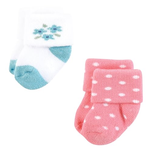 Image of Hudson Baby Baby 8-pack Cotton Rich Newborn and Terry Socks