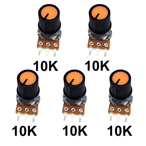 Poilee 5 Piece 100k Ohm Potentiometer Knob 3 Terminals Linear Taper Rotary Audio B Type Potentiometer Pot Potentiometers Industrial Scientific Inningsbreak Com