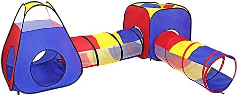 Toytexx 4 in 1 Children Kids Playhouse Tent, Ball Pit, Tunnels with Storage Bag