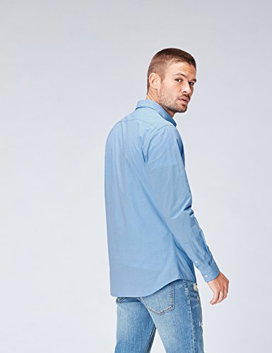 Find. Oliver Diamond Peach Fabric Slim Fit L/s