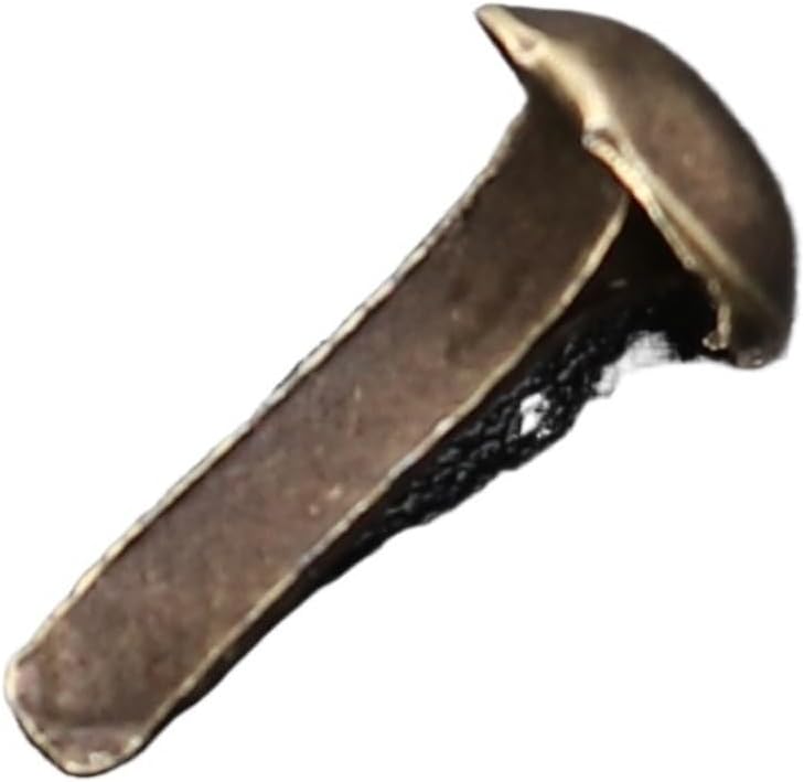 Brad 400/500Pcs Brad Fastener Brads Metal Office Paper Fasteners Two-Legged Nails Crafts(400pcs)