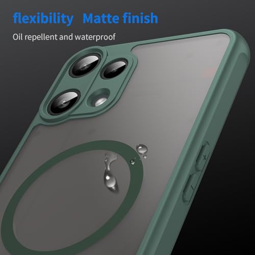 Image of Compatible with Nothing Phone3A Lite Case Cover,Compatible with MagSafe,Anti-Fall,Compatible with Nothing Phone (3a) Lite 5G A001T Cell Protective Phone Case Green