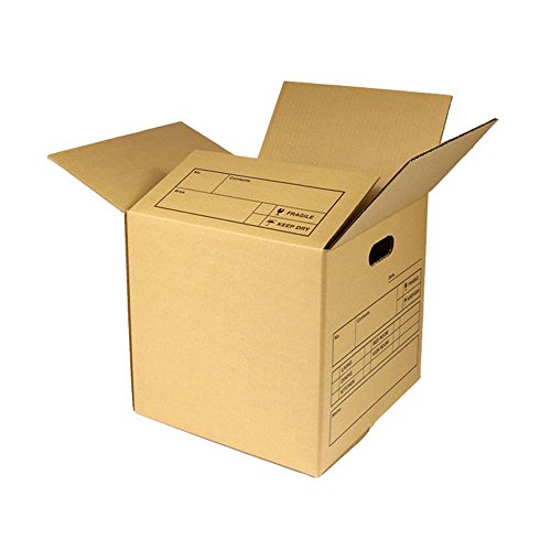 ダンボールワン ダンボール (段ボール箱) 収納・引越し用(持ち手穴付き) 100サイズ 【320×320×深さ310mm】 (10枚入り)