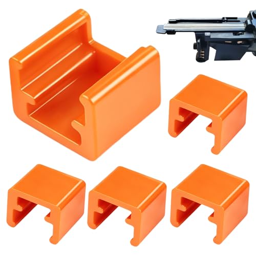 5 Pcs 894742 Nailer Nose Cushion Fits Porter Cable brad nailer models BN125A, BN200A, NS100, NS150A, Nailer Nose Bumper for Reducing Scratches on Workpieces, Flexible Plastic,Injection Molded, Orange